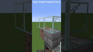 SUPER SIMPLE Dripstone Farm  Minecraft 119 shorts viral [upl. by Llertnom576]