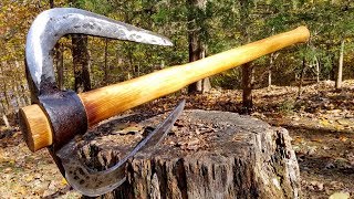 Forging a Battle Axe from a pick axe [upl. by Acilejna]