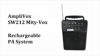 SW212 MityVox Rechargeable PA System [upl. by Malda]