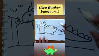 Cara gambar Dinosaurus by Kak Suray [upl. by Inaliel607]