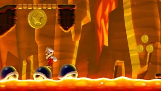 Peachs Castle3 Rising Tides of Lava All Star Coins Nintendo Switch New Super Mario Bros U Deluxe [upl. by Aracot558]