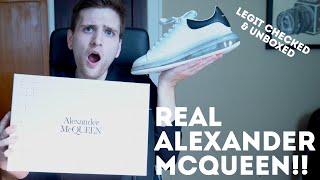 LEGIT ALEXANDER McQUEEN SNEAKERS  How to tell  unboxing these oversized beasts [upl. by Daph]