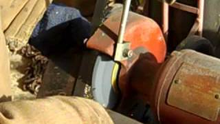 Sharpening bandsaw blade [upl. by Bravar]