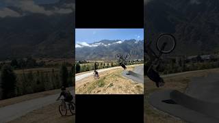 Nearly hit my head on this miniflip…🤦‍♂️ bikes flip backflip fun [upl. by Bullivant]