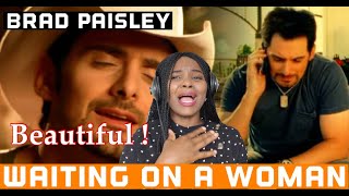 First time hearing  Brad Paisley  Waiting on a Woman Official Music Video REACTION [upl. by Lucina584]