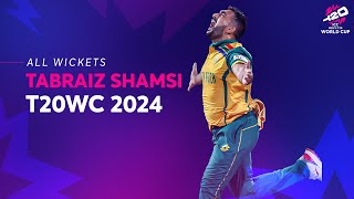 Every Tabraiz Shamsi wicket at T20 World Cup 2024 [upl. by Anatak374]