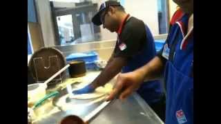 Do you want to Learn How to make Dominos Pizza from Slaping to toppings All covered [upl. by Asserak]