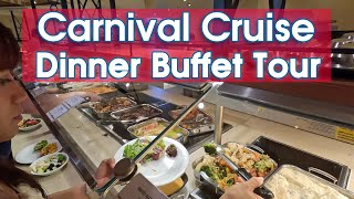 Carnival Cruise Buffet Dinner  Food amp Menus 2024 🌟 [upl. by Aldredge]