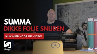 Dikke folie of flex snijden met de Summa snijplotter [upl. by Ittocs]