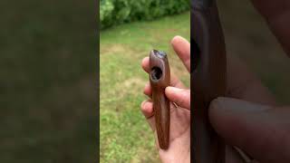 Iron Wood  Pipe  Onyx Stone  Yang  Shark yinyang woodpipe carve tobaccopipes talisman edc [upl. by Elyrrad]