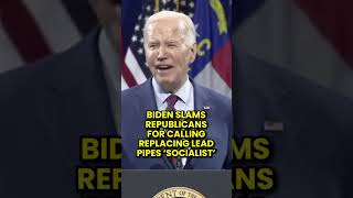 Biden Calls Out Senator for Socialist Remarks on Lead Pipe Replacement [upl. by Amsa943]