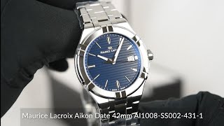 Maurice Lacroix Aikon Date 42mm AI1008SS0024311 [upl. by Elohcin110]