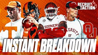 Recruits INSTANT Reaction College Football Week 4 Recruits  OU vs Tennessee  Michigan vs USC [upl. by Jeramie]