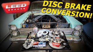 How to Install Disc Brakes on a Classic Car LEED BRAKES [upl. by Etnad]