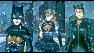 Harley Quinn vs BatGirl vs Catwomen  Batman Arkham Knight [upl. by Lem]