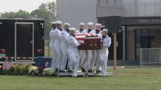 Navy Corpsman Maxton Soviak laid to rest in Erie County [upl. by Ilenay]