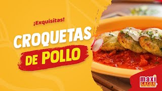 Croquetas de pollo  HAZLO CON MAXICARNE [upl. by Aubarta]