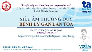 Siêu âm thường quy bệnh lý gan lan tỏa  Bs Nguyễn Quang Trọng [upl. by Charla]