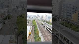 亀戸駅アトレ屋上から通過する電車、停車する電車、出発する電車を撮影！20241027 JR総武線 [upl. by Church]