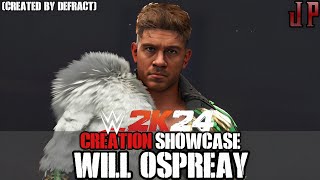 WWE 2K24 Creation Showcase Will Ospreay  Created by Defract [upl. by Eelamme]