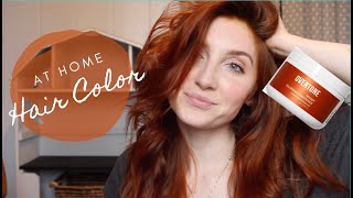 AT HOME HAIR COLOR USING OVERTONE HAIRDRESSER REVIEW [upl. by Samuele]