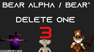 Roblox Bear AlphaBEAR  Delete One 3 [upl. by Tabbie]