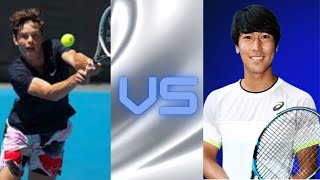 Yosuke Watanuki 綿貫陽介 Vs Alexander Blockx BEL2024 Hyogo Noah Challenger [upl. by Swenson]