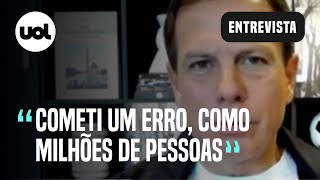 Doria Bolsonaro é mais danoso que Lula me arrependo de apoio e não erro duas vezes [upl. by Tennies]