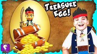 Giant Gold TREASURE Surprise Egg by HobbyKidsTV [upl. by Tnaryb]