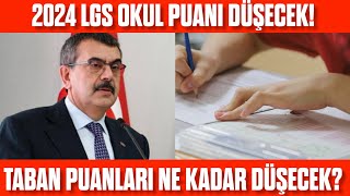 2024 LGS Okul Puanları düşecek Taban puanlar nasıl olacak Dikkat [upl. by Ataynek656]