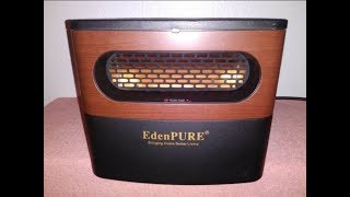 New EdenPURE A5095 Infrared Heater Black Review [upl. by Nilre]