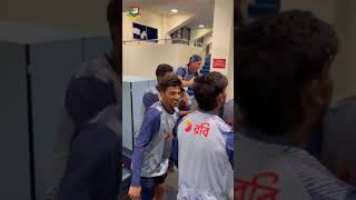 Bangladesh U19 players bring the dressing room alive after clinching the ACC Men’s Asia Cup trophy [upl. by Dulcle887]