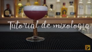 TUTORIAL DE MIXOLOGIA  TÉCNICA SOUR [upl. by Airrej542]