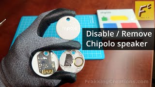 Speaker DELETE for Chipolo Android tracker  Disable speaker for Chipolo One Point amp One Spot [upl. by Kcirdderf]