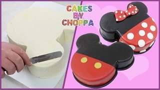 Mickey and Minnie Mouse Cake How To [upl. by Letnohs749]