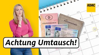 Führerscheinumtausch Neue Frist 19012023  Bist du diesmal dran  ADAC  Recht Logisch [upl. by Shank455]