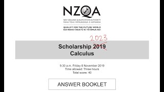 Suboptimal Playz  2023 NZQA Scholarship Calculus Speedrun [upl. by Barnard]