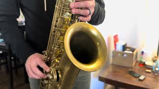 1959 Buffet Crampon Super Dynaction Tenor Saxophone Demo wwwdcsaxcom [upl. by Atniuq]