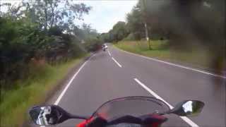 2014 Honda VFR800F Road test  Review  V4 Vtec noise [upl. by Aihsemat]