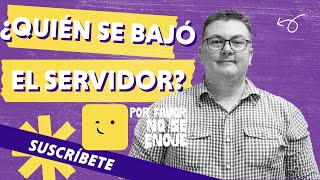 ¿QUIÉN SE BAJÓ EL SERVIDOR PFNSE [upl. by Sarine]