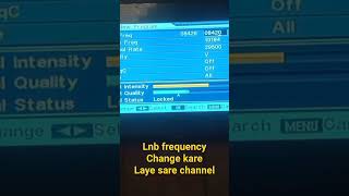 Lnb frequency setting dd free dish ddfreedish starbharat ddfreedish nosignal f3dishchannel [upl. by Ahsekyt134]