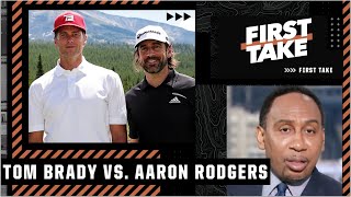 Tom Brady or Aaron Rodgers Better chance at winning the Super Bowl  First Take [upl. by Johathan]