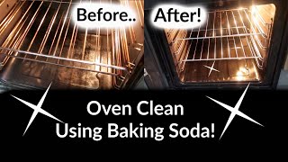 HOW TO CLEAN YOUR OVEN WITH BAKING SODA amp VINEGAR  CLEAN WITH ME  NATURAL CLEANING [upl. by Jeff]