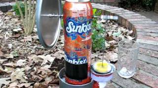 Pop can Stirling engine 0900 rpm in 3 seconds [upl. by Bucella]