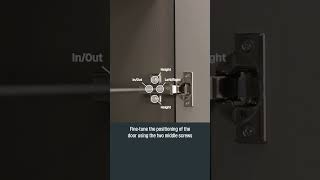 How To Adjust Kitchen Cabinet Hinges from Howdens howdens cabinet spaceplug howto [upl. by Harbard]