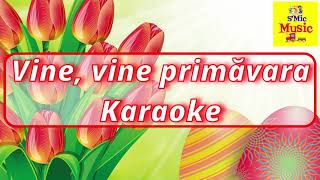 Vine vine primăvara  Karaoke Negativ SMic Music [upl. by Sholem597]