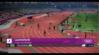 Lets Play London 2012 100M Bahn Rennen Deutsch 720HD [upl. by Lig]