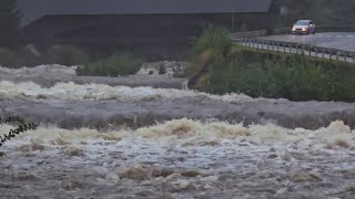 Tag 1 Unwetter in Tschechien  Polen  Österreich führen zu Hochwasser und Schneemassen [upl. by Reinert]