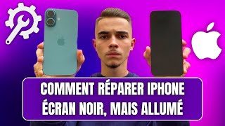 🔧 Comment Réparer un iPhone 16 avec Écran Noir mais Allumé 🚫 – Solutions Rapides  ⚡ [upl. by Bushore]