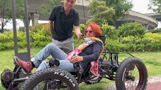 TrikExplor Offroad Recumbent Quad F420E Demo Riding by his Owner [upl. by Marketa]